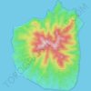 Little Barrier Island topographic map, elevation, terrain