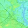 Islington topographic map, elevation, terrain
