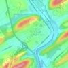 Highland Park topographic map, elevation, terrain