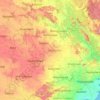 Telangana topographic map, elevation, terrain