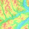 Jefferson Hills topographic map, elevation, terrain