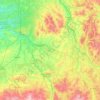 Cher topographic map, elevation, terrain