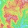 OShannassy River Natural Catchment Area topographic map, elevation, terrain
