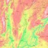 Mile City topographic map, elevation, terrain