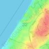Ashkelon National Park topographic map, elevation, terrain