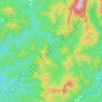 Errinundra topographic map, elevation, terrain