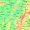 Hongjiang topographic map, elevation, terrain