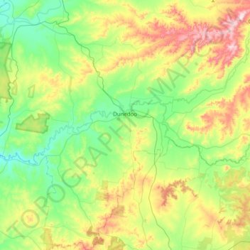 Dunedoo topographic map, elevation, terrain