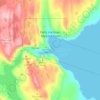 Petty Harbour-Maddox Cove topographic map, elevation, terrain