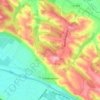 Villebrumier topographic map, elevation, terrain