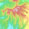 Kaputar topographic map, elevation, terrain