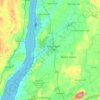 Town of Wappinger topographic map, elevation, terrain