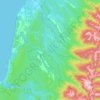 Waitakere or Nile River topographic map, elevation, terrain