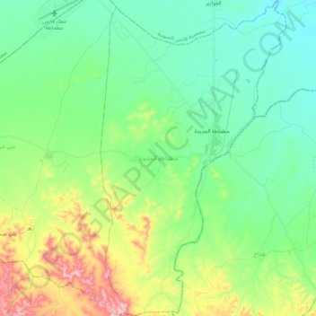 Nouvelle Matmata topographic map, elevation, terrain