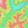 Tione di Trento topographic map, elevation, terrain