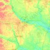 Pitt County topographic map, elevation, terrain