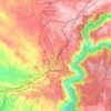 Auburn topographic map, elevation, terrain