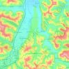 Jucu topographic map, elevation, terrain