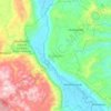 Huehuetlán topographic map, elevation, terrain