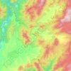 Benambra topographic map, elevation, terrain