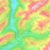 Le Grand-Bornand topographic map, elevation, terrain
