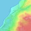 Baudin Beach topographic map, elevation, terrain