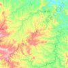 Pinhalão topographic map, elevation, terrain