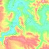 Sandford topographic map, elevation, terrain