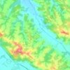 Pouydraguin topographic map, elevation, terrain