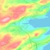 Carbonear topographic map, elevation, terrain