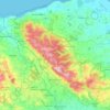 Quantock Hills National Landscape topographic map, elevation, terrain
