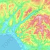 Neath Port Talbot topographic map, elevation, terrain