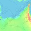 United Arab Emirates topographic map, elevation, terrain