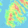 Ammassalik Island topographic map, elevation, terrain