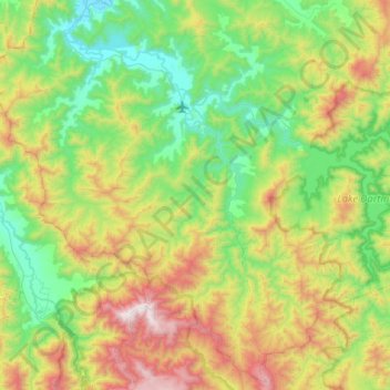 Mitta Mitta topographic map, elevation, terrain