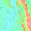 Paratinga topographic map, elevation, terrain