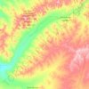 Altanbulag topographic map, elevation, terrain