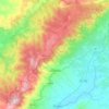 Bultei topographic map, elevation, terrain