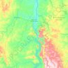 Miracema do Tocantins topographic map, elevation, terrain