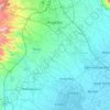 Pasig-Potrero River topographic map, elevation, terrain