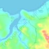 Bellingham topographic map, elevation, terrain