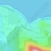 Playa Bonita topographic map, elevation, terrain