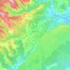 Lablachère topographic map, elevation, terrain