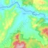 Walwa topographic map, elevation, terrain