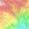 Lerderderg River topographic map, elevation, terrain