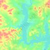 Medina Lake topographic map, elevation, terrain