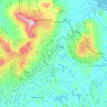 Templeport topographic map, elevation, terrain