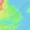 Province of Uppland topographic map, elevation, terrain