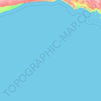 Great Australian Bight Marine Park topographic map, elevation, terrain