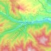 Idaho Springs topographic map, elevation, terrain